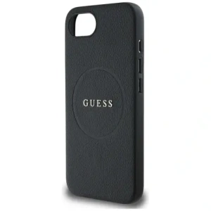 Wholesale Guess Grained Ring MagSafe Apple iPhone 16e black - GUE4469 - {ean13} - Hurt