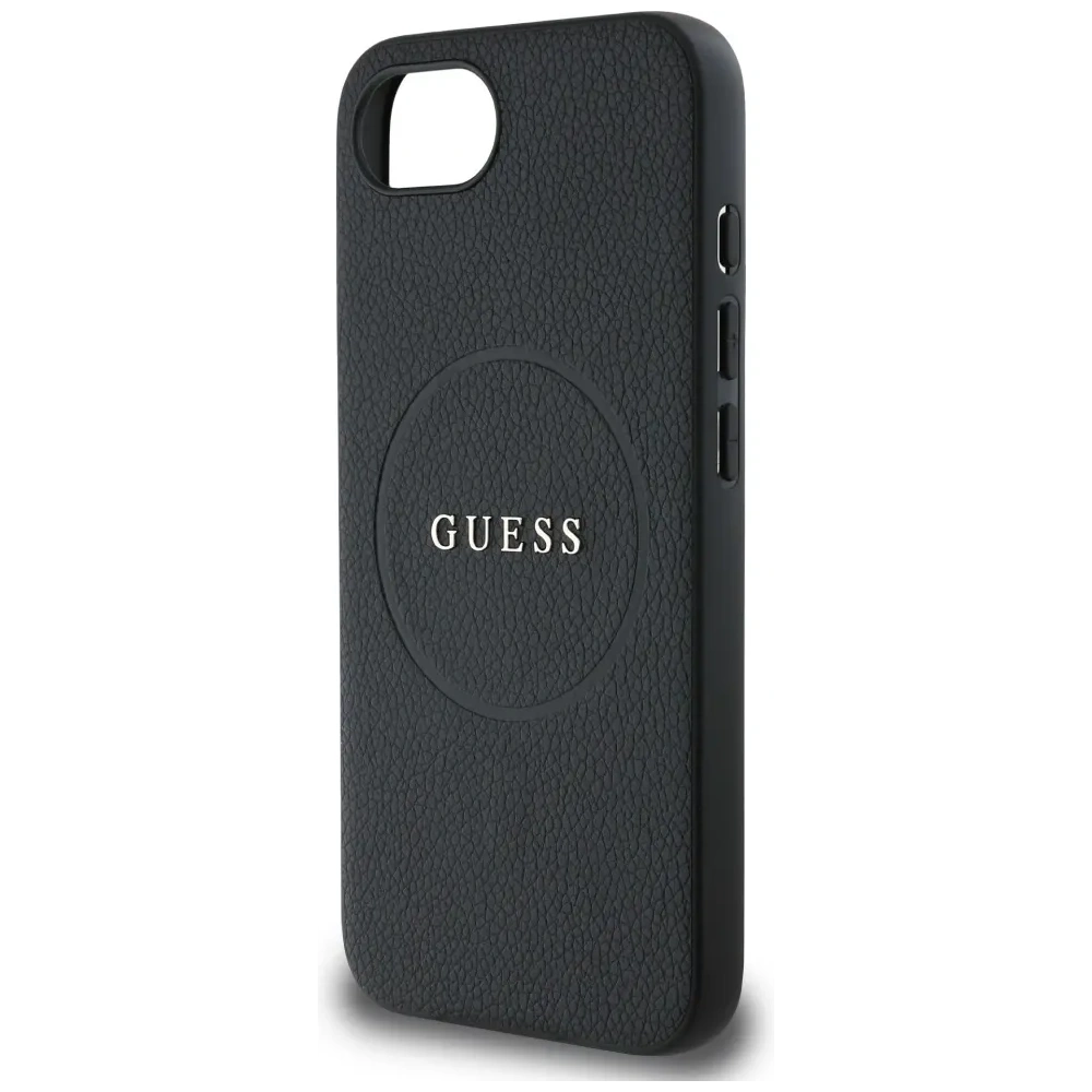 Hurtownia GSM - Guess Grained Ring MagSafe Apple iPhone 16e fekete - GUE4469 - {ean13} - Hurt