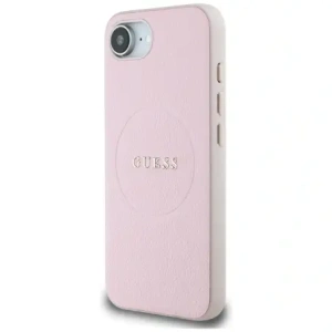 Wholesale Guess Grained Ring MagSafe Apple iPhone 16e pink - GUE4470 - {ean13} - Hurt