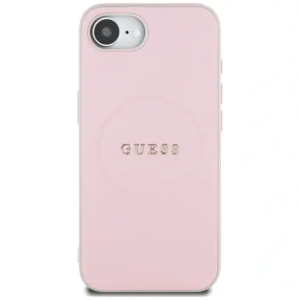 Wholesale Guess Grained Ring MagSafe Apple iPhone 16e pink - GUE4470 - {ean13} - Hurt