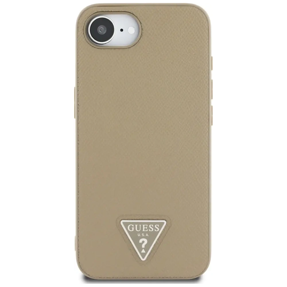 Hurtownia GSM - Guess Triunghi Texturat MagSafe Apple iPhone 16e maro - GUE4471 - {ean13} - Hurt