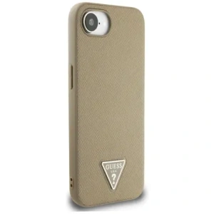 Wholesale Guess Grained Triangle MagSafe Apple iPhone 16e brown - GUE4471 - {ean13} - Hurt