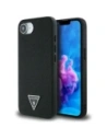 Etui Guess Grained Triangle MagSafe do Apple iPhone 16e czarny