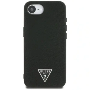 Wholesale Guess Grained Triangle MagSafe Apple iPhone 16e black - GUE4472 - {ean13} - Hurt
