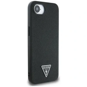 Wholesale Guess Grained Triangle MagSafe Apple iPhone 16e black - GUE4472 - {ean13} - Hurt