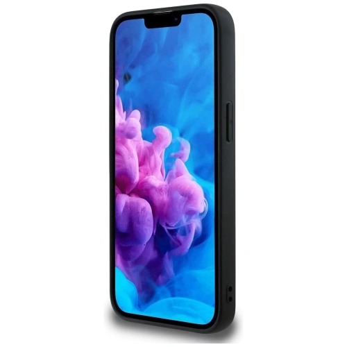 Etui Guess Grained Triangle MagSafe do Apple iPhone 16e czarny