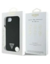 Wholesale Guess Grained Triangle MagSafe Apple iPhone 16e black - GUE4472 - {ean13} - Hurt
