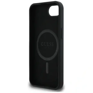 Wholesale Guess Silicone Script Metal Logo MagSafe Apple iPhone 16e black - GUE4473 - {ean13} - Hurt