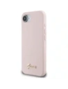 Wholesale Guess Silicone Script Metal Logo MagSafe Apple iPhone 16e pink - GUE4474 - {ean13} - Hurt