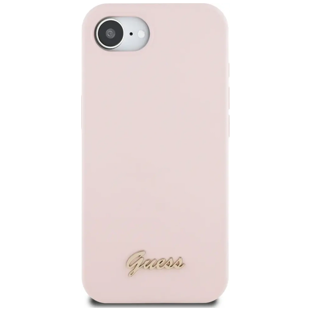 Hurtownia GSM - Guess Szilikon Betűs Fém Logó MagSafe Apple iPhone 16e rózsaszín - GUE4474 - {ean13} - Hurt