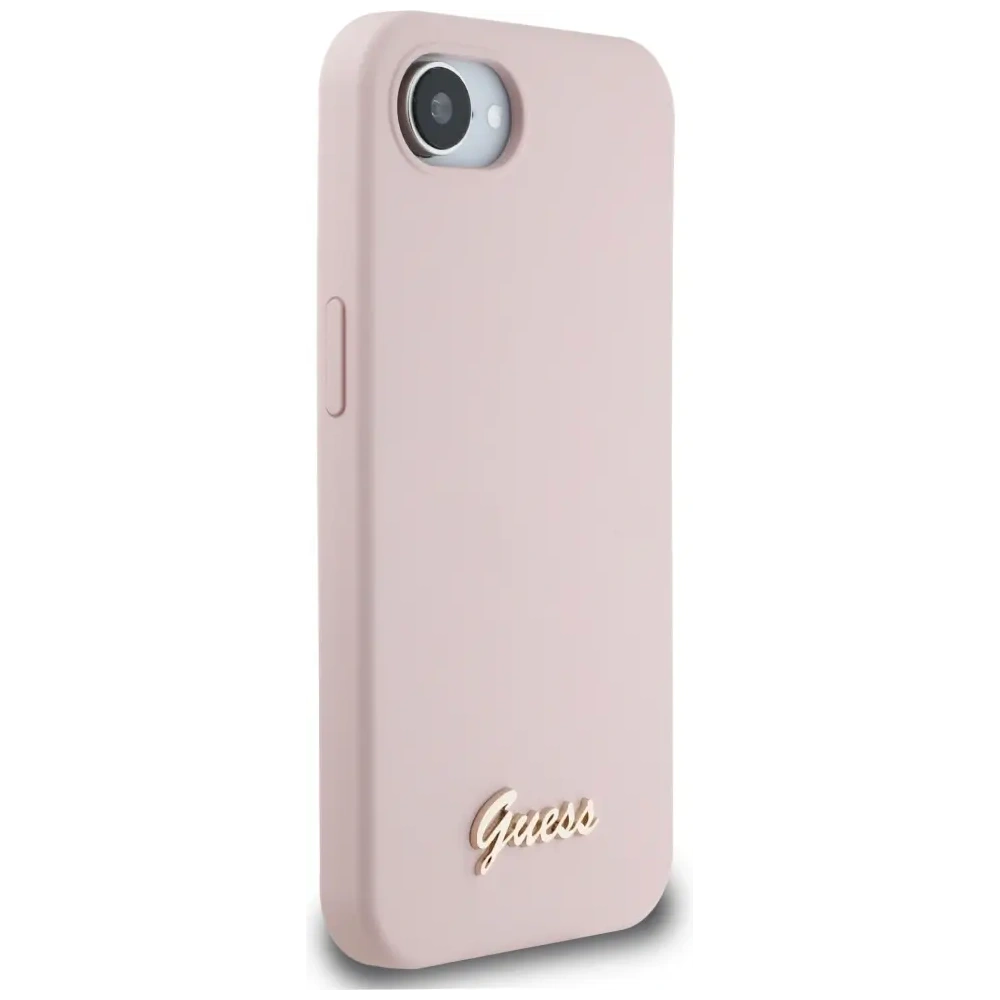 Hurtownia GSM - Guess Szilikon Betűs Fém Logó MagSafe Apple iPhone 16e rózsaszín - GUE4474 - {ean13} - Hurt