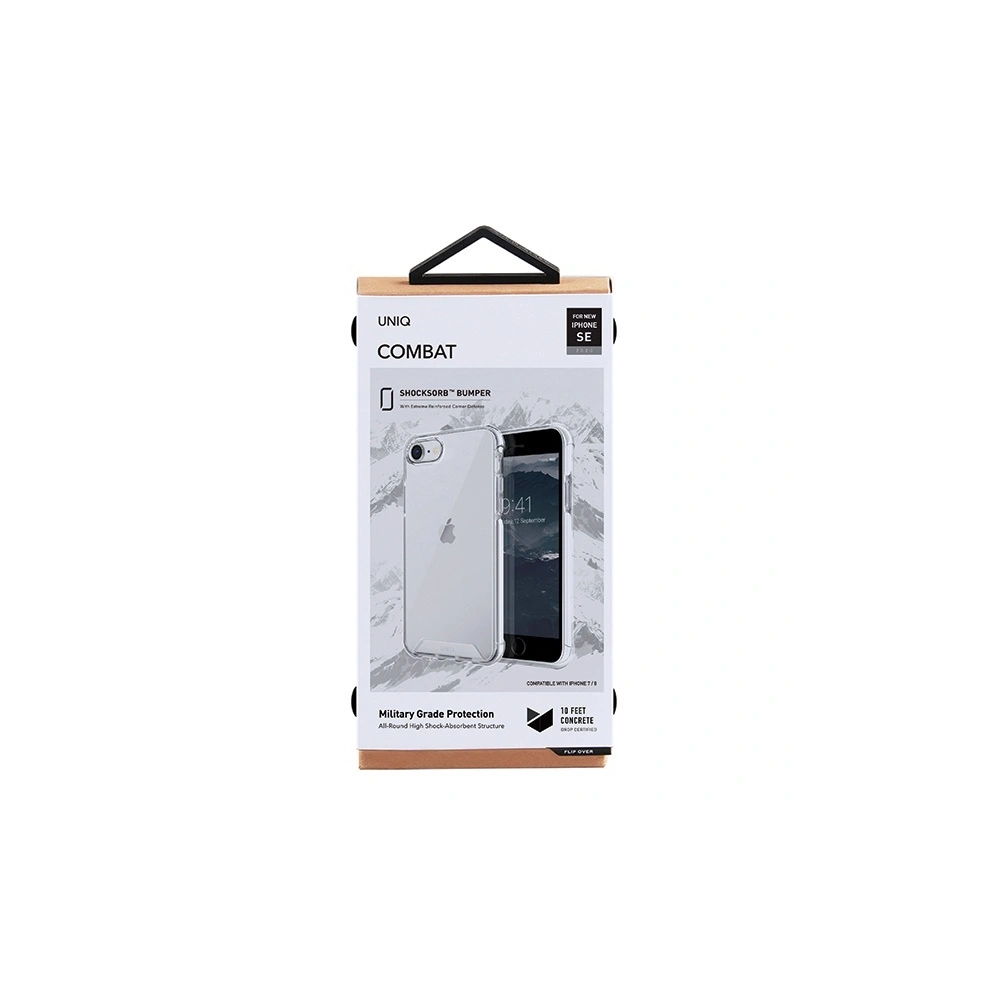 Etui UNIQ Combat Apple iPhone SE 2022/SE 2020/8/7 bílý/blanc white