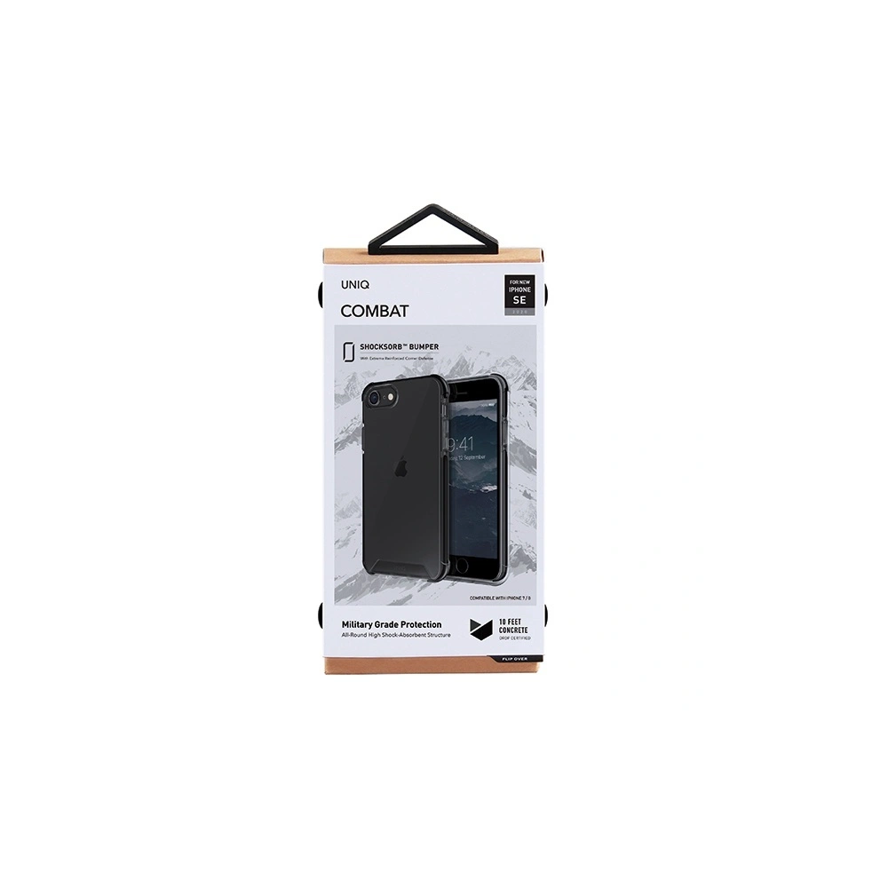 Hurtownia GSM - Case UNIQ Combat Apple iPhone SE 2022/SE 2020/8/7 schwarz/Carbon Schwarz - UNIQ223BLK - {ean13} - Hurt
