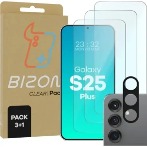 Hurtownia GSM - Bizon Clear 2 Pack 3x tvrzené sklo + 1x ochrana čočky Samsung Galaxy S25+ Plus - BIZ8795 - {ean13} - Hurt