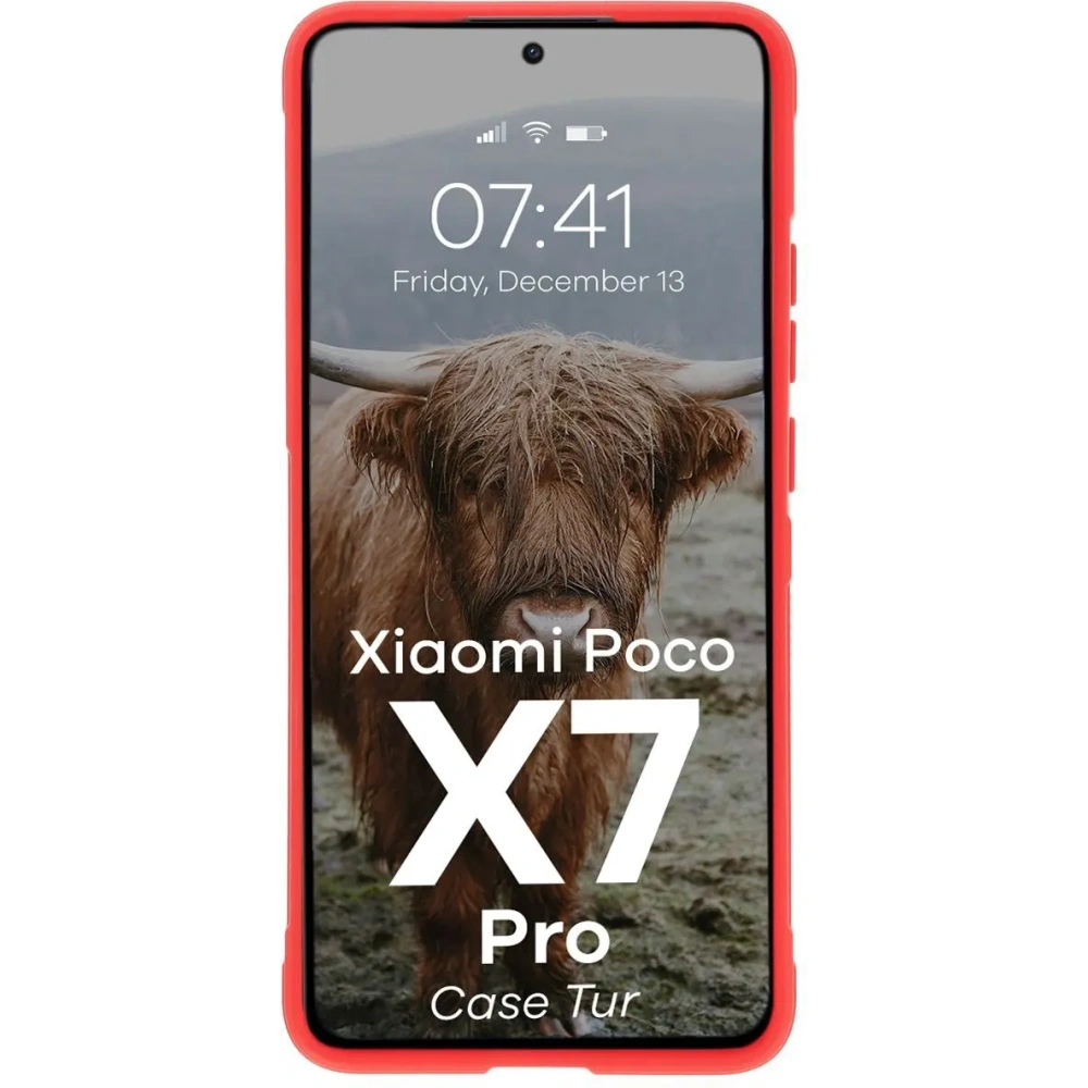 Hurtownia GSM - Bizon Case Tur Xiaomi Poco X7 Pro roșu - BIZ8804 - {ean13} - Hurt