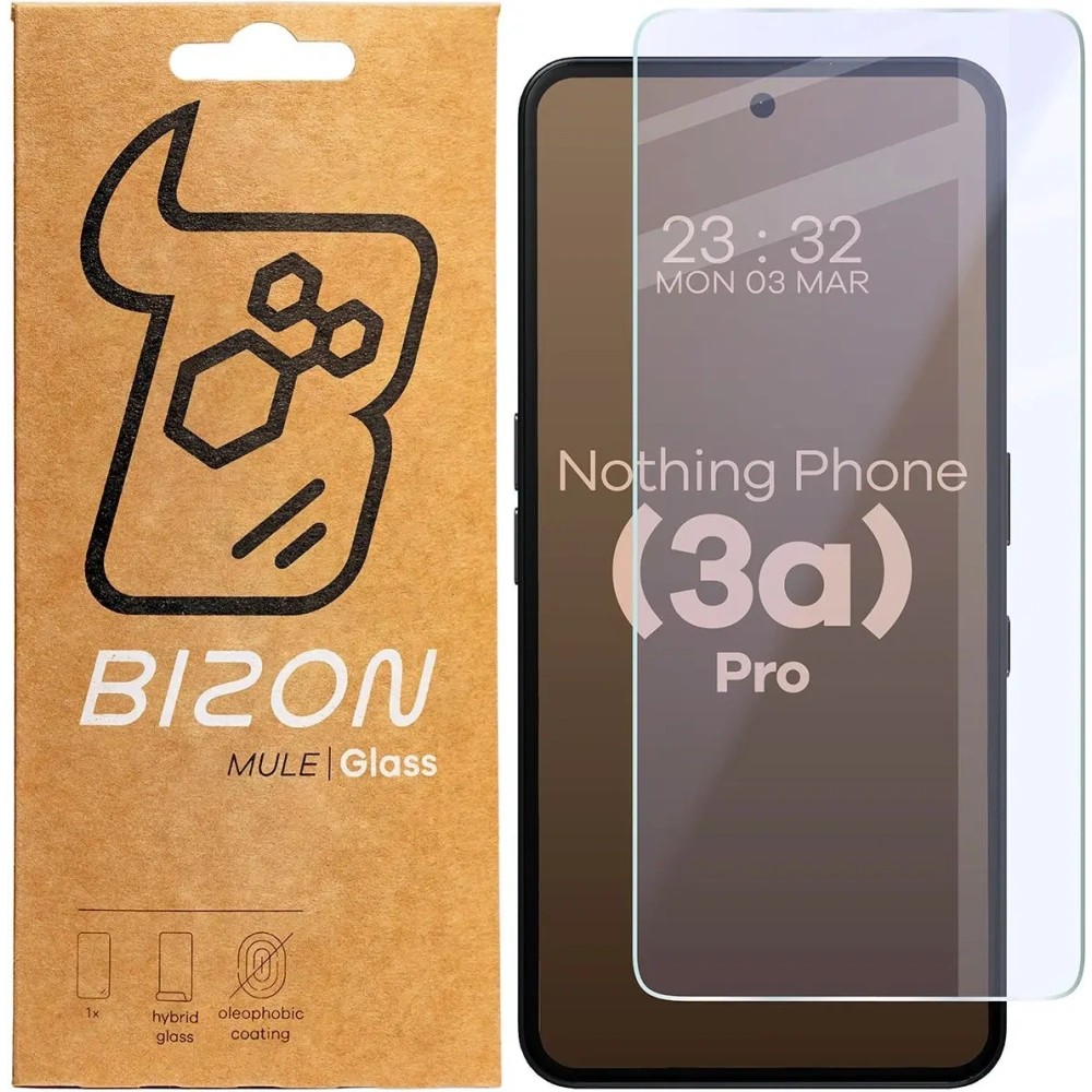 Wholesale Bizon Glass Mule Flexible hybrid glass Nothing Phone (3a) Pro - BIZ8807 - {ean13} - Hurt