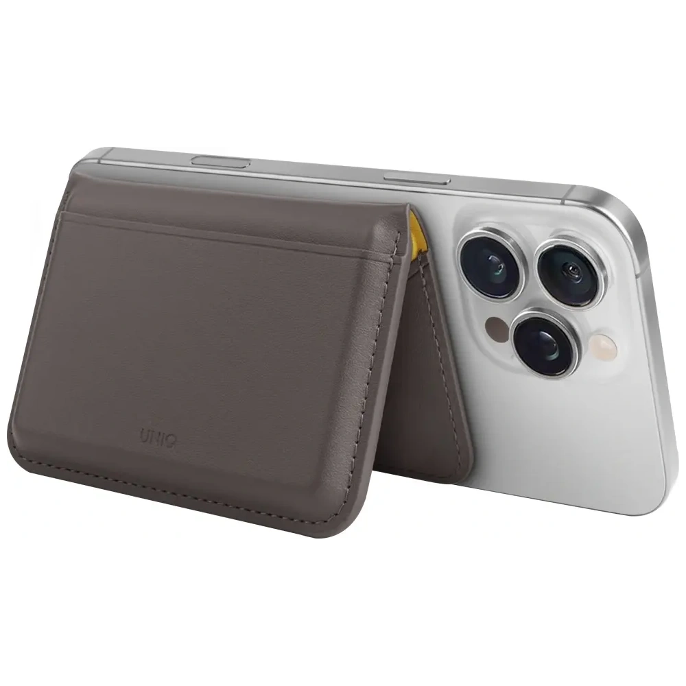 Hurtownia GSM - UNIQ Lyden DS magnetische RFID Geldbörse mit Handy-Ständer grau - UNIQ1511 - {ean13} - Hurt