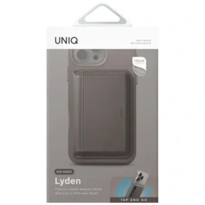 Wholesale UNIQ Lyden DS magnetic RFID wallet phone stand grey - UNIQ1511 - {ean13} - Hurt