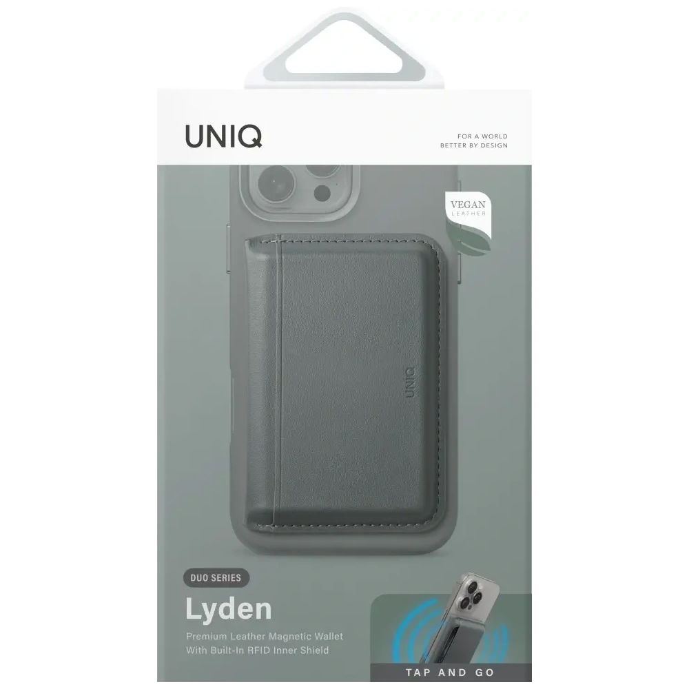 Hurtownia GSM - UNIQ Lyden DS magnetisches RFID-Geldbeutel-Handyständer grün - UNIQ1512 - {ean13} - Hurt