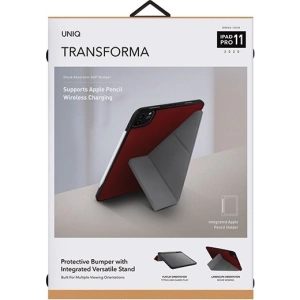 Etui UNIQ Transforma Rigor Apple iPad Pro 11 2020 (2. generacji) czerwony/coral red