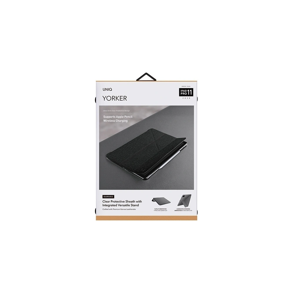 Hurtownia GSM - Etui UNIQ Yorker Kanvas Apple iPad Pro 11 2020 (2. generace) černý/obsidian knit black - UNIQ227BLK - {ean13} - Hurt