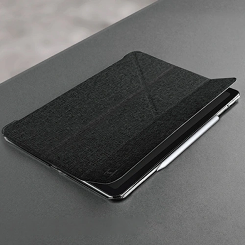 Etui UNIQ Yorker Kanvas Apple iPad Pro 12.9 2020 (4. generacji) czarny/obsidian knit black