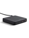 UNIQ Ładowarka sieciowa HUB Surge Mini 100W czarny/charcoal black 2xUSB Quick Charge 3.0 + 2xUSB-C PD 3.0 (LITHOS Collective)