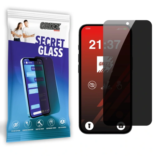 Matowe szkło prywatyzujące GrizzGlass SecretGlass do Apple iPhone 16e