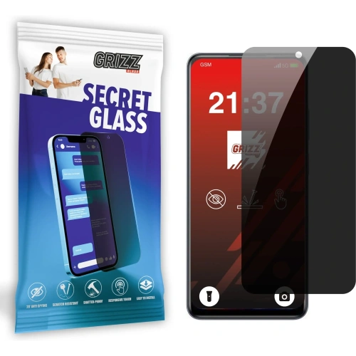 Matowe szkło prywatyzujące GrizzGlass SecretGlass do ZTE Blade V70 Max