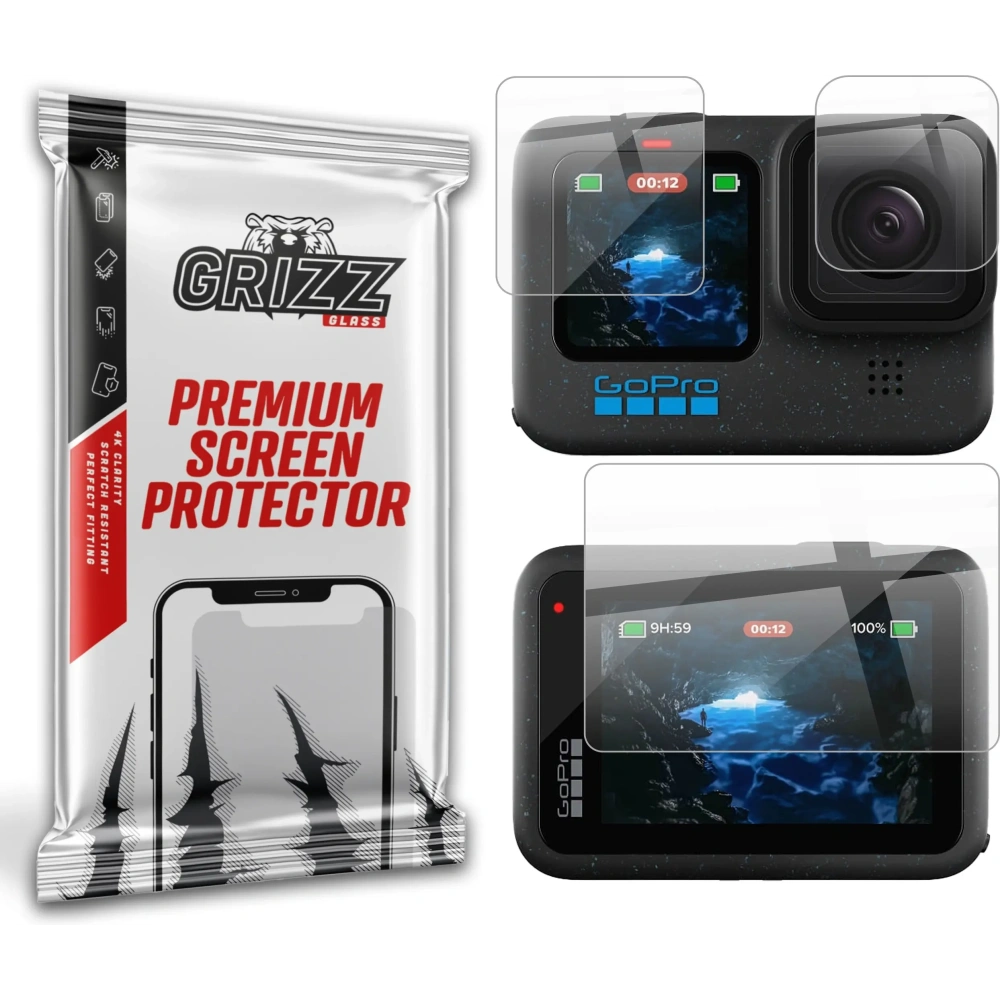 Hurtownia GSM - Folia ceramiczna GrizzGlass CeramicFilm do GoPro Hero 12 - GRZ13451 - {ean13} - Hurt