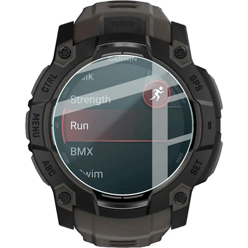 Wholesale Bizon Glass Watch Clear Garmin Instinct 3 50 mm - BIZ8812 - {ean13} - Hurt