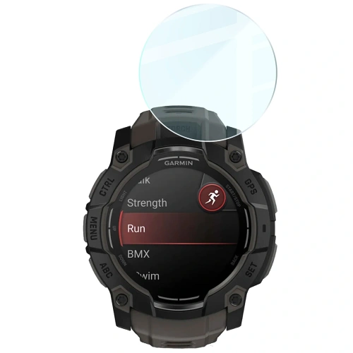 Szkło hartowane na ekran Bizon Glass Watch Clear do Garmin Instinct 3 50 mm