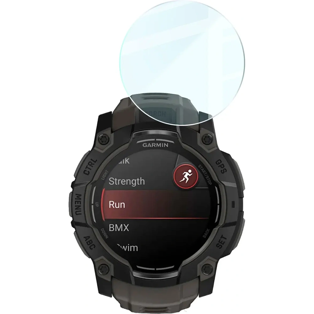 Wholesale Bizon Glass Watch Clear Garmin Instinct 3 50 mm - BIZ8812 - {ean13} - Hurt
