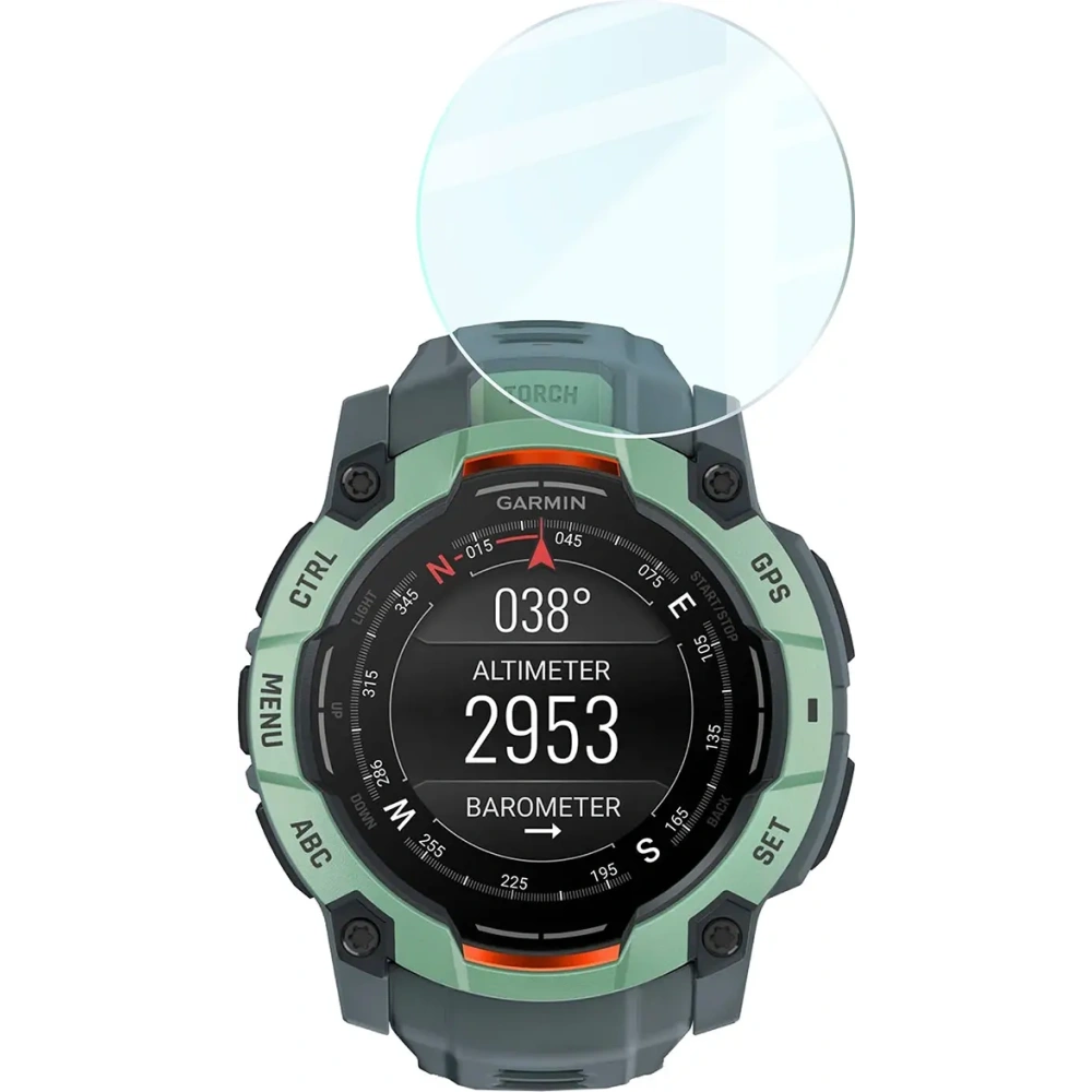Wholesale Bizon Glass Watch Clear Garmin Instinct 3 45 mm - BIZ8813 - {ean13} - Hurt