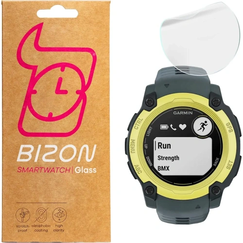 Folia hydrożelowa na ekran Bizon Glass Watch Hydrogel do Garmin Instinct E 40 mm [2 PACK]
