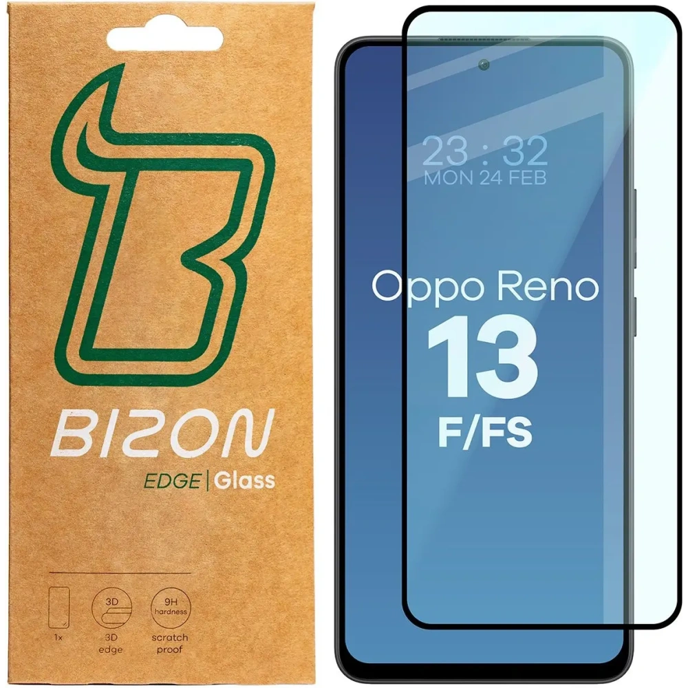 Hurtownia GSM - Bizon Glass Edge 2 Oppo Reno13 F / FS cadru negru - BIZ8820 - {ean13} - Hurt