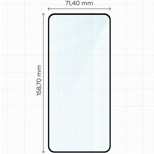 Szkło hartowane Bizon Glass Edge 2 do Oppo Reno13 F / FS czarna ramka