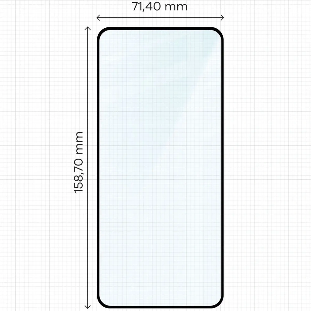 Hurtownia GSM - Bizon Glass Edge 2 Oppo Reno13 F / FS cadru negru - BIZ8820 - {ean13} - Hurt