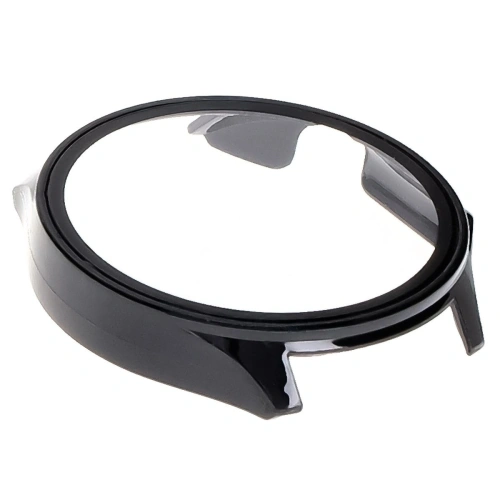 Etui ze szkłem do zegarka Bizon Case+Glass Watch do OnePlus Watch 3 / Oppo Watch X2 czarne