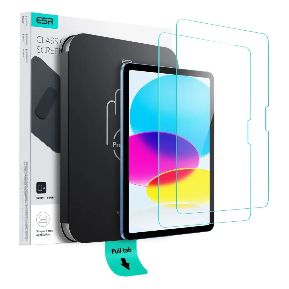 Wholesale ESR Ultrafit Tempered Glass Apple iPad 10.9" 2022 (10 gen) / 11" 2025 (11 gen) Clear [2 PACK] - ESR903 - {ean13} - Hurt