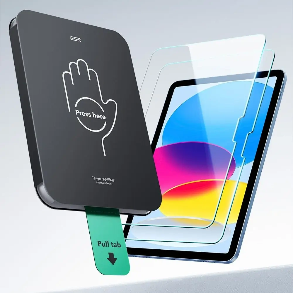 Hurtownia GSM - ESR Ultrafit Tempered Glass Apple iPad 10.9" 2022 (10. generace) / 11" 2025 (11. generace) Clear [2 PACK] - ESR903 - {ean13} - Hurt