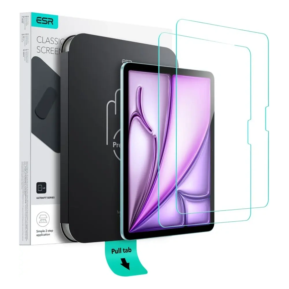 Wholesale ESR Ultrafit Tempered Glass Apple iPad Air 13" 2024 (6 gen) / 13" 2025 (7 gen) Clear [2 PACK] - ESR905 - {ean13} - Hurt
