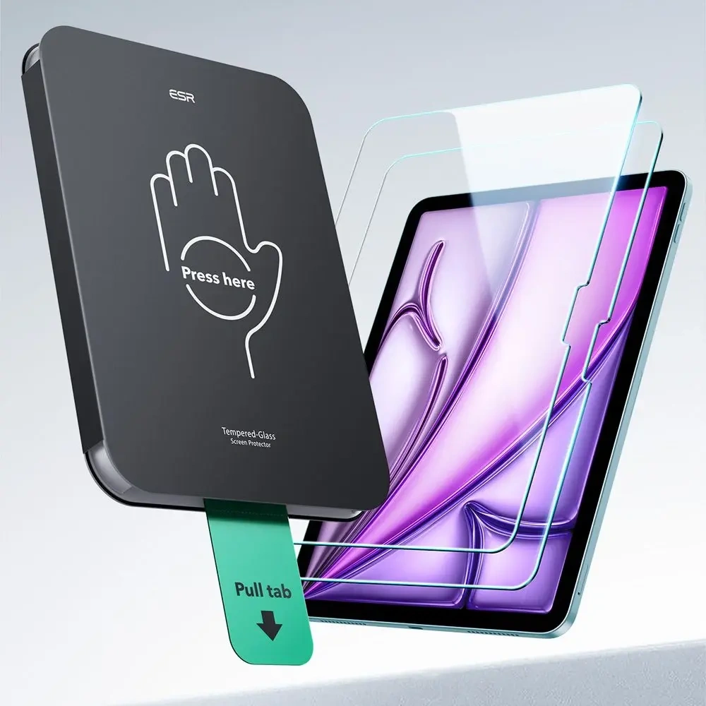 Wholesale ESR Ultrafit Tempered Glass Apple iPad Air 13" 2024 (6 gen) / 13" 2025 (7 gen) Clear [2 PACK] - ESR905 - {ean13} - Hurt