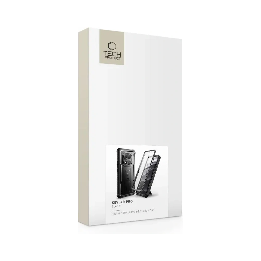 Hurtownia GSM - Tech-Protect Kevlar Pro Xiaomi Redmi Note 14 Pro 5G / Poco X7 5G Negru - THP4032 - {ean13} - Hurt