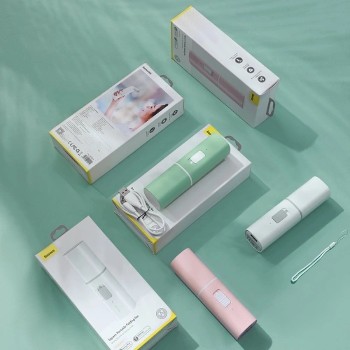 Przenośny wentylator ręczny Baseus Square (różowy)