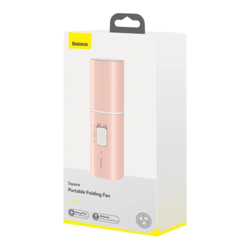 Przenośny wentylator ręczny Baseus Square (różowy)