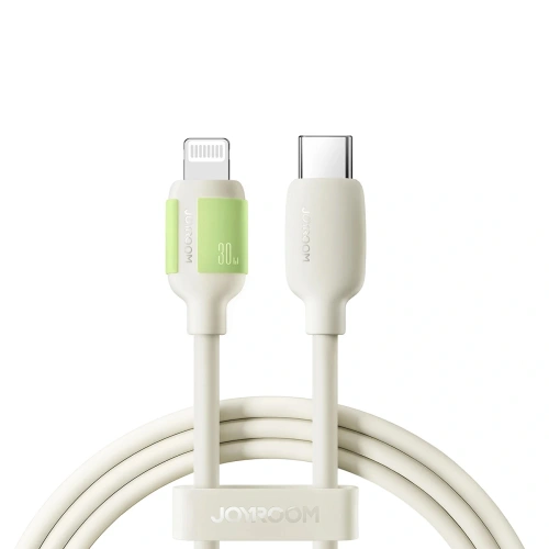 Kabel USB-C / Lightning Joyroom S-A53 30W z fluorescencyjną końcówką 1.2 m beżowy