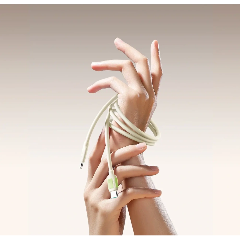 Wholesale Joyroom S-A53 60W USB-C / USB-C cable with fluorescent tip 1.2m beige - JYR1142 - {ean13} - Hurt
