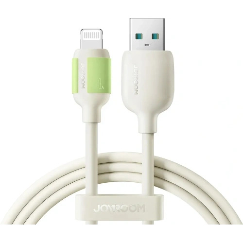 Kabel USB-A / Lightning Joyroom S-A53 3A z fluorescencyjną końcówką 2 m beżowy