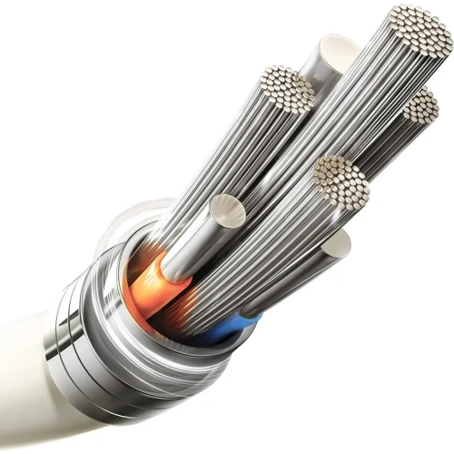 Kabel USB-A / Lightning Joyroom S-A53 3A z fluorescencyjną końcówką 2 m beżowy